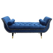 Nizar Velvet Ottoman Bench
